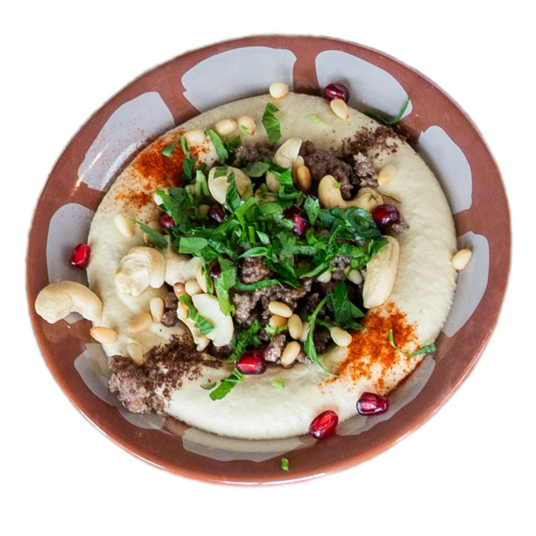 Hummus with beef